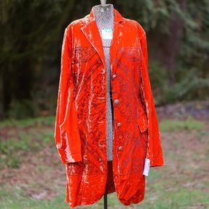 People of the Labyrinths Crushed Velvet Duster